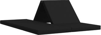 vidaXL Sof&aacute; Cama Plegable 140 X 67 X 15 Cm Negro Vidaxl
