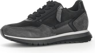 Gabor Women Trainers, Ladies Low-Tops,Removable Insole,lace up Shoe,Sports Shoe,Platform Sole,Low Shoe,Leisure,Dark-Grey/Graphit/Schwarz,38.5 EU / 5.5 UK