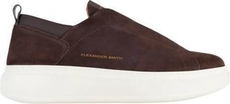 Alexander Smith Wembley Slip-On - Heren - Sneakers - Bruin - 45 EU - Leer - Schoenen