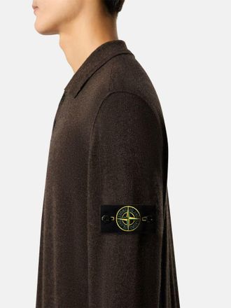 Stone Island Polo Sweater - Brown