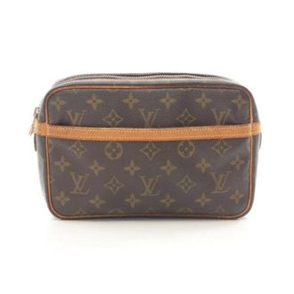 Louis Vuitton Vintage, unisex, Bruin, ONE Size, Pre-owned Canvas Clutch