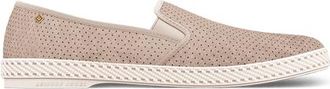Rivieras Shoes Classic Suede Slip-On Loafer in Light Beige at Nordstrom, Size 37