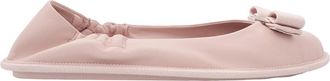 Ferragamo Salvatore Ferragamo Ladies Powder Rose Nomadic Stories Leather Ballet Flats, Size 6.5 C