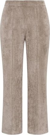 Maliparmi Corduroy Fluweel Broek - Dames - Vrijetijds broeken - Grijs - L - Polyester - Broeken