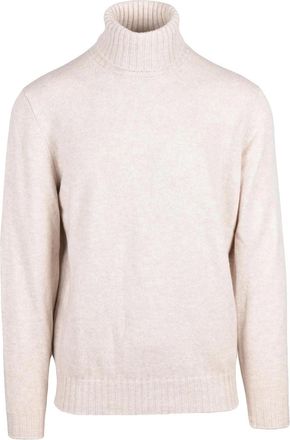 FILIPPO DE LAURENTIIS Merino Wool And Cashmere Turtleneck With High Ribbed Collar