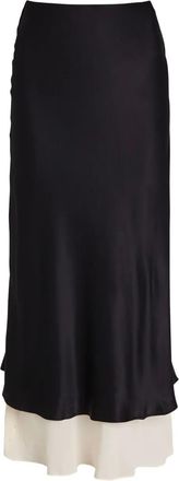 Reformation layered midi skirt - Black