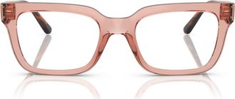 Vogue Eyewear 52mm Pillow Optical Glasses in Pink at Nordstrom