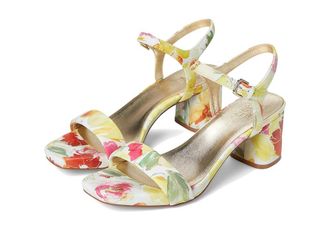 Naturalizer Izzy Womens Sandals Sunlight Yellow Floral Leather : 6.5 M (B)