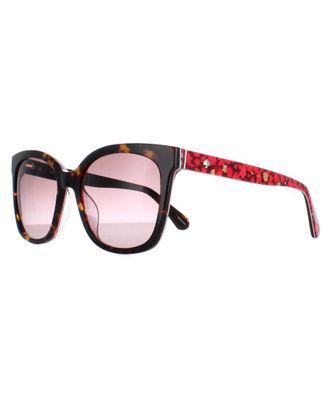 Kate Spade New York Square Womens Havana Pattern Brown Gradient Kiya/S - One Size