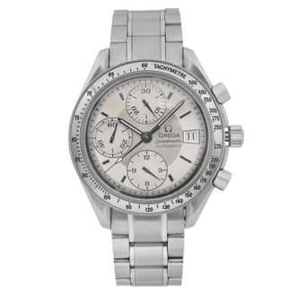 Omega Pre-owned Omega Speedmaster Chronograph Automatic Silver Dial Mens Watch 3513.30