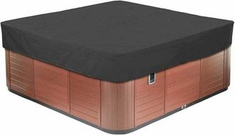 OEM Housse Pour Bain &Agrave; Remous - Tissu Oxford 210d Impermeable Anti-uv - Pour Spa Carr&eacute; Ext&eacute;rieur - 230x230x30 Cm