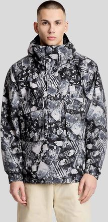 Lyle & Scott Lyle And Scott Mens Industrial Print Hooded Anorak Jacket - Size: 44/Regular