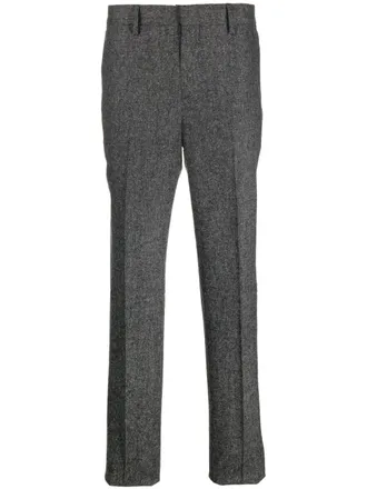 Moschino slim-fit tailored trousers - men - Acrylic/Polyester/Wool/Silk/Spandex/Elastane/Acetate/Cupro - 48 - Grey