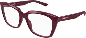 Balenciaga Bb 0062O 008 Eyeglasses - Dames - Brillen - Rood - 53 MM - Accessoires