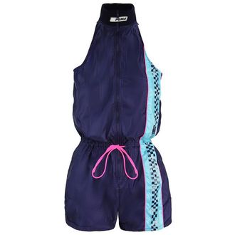 Puma x Rihanna Fenty Racing Romper Suit Zip Up Navy Womens Jumpsuit 577303 01 Nylon - Size 6 UK