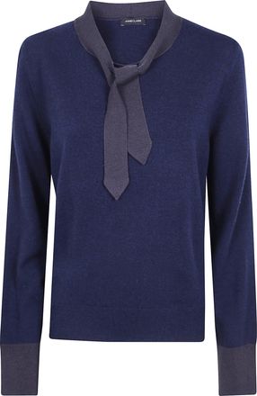 Anneclaire Round Neck Sweater Tie