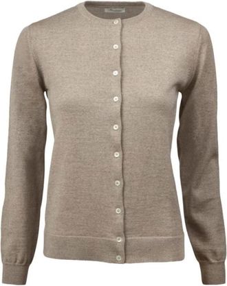 Stenstr&ouml;ms Sigrid Cardigan - Dames - Vesten - Beige - M - Wol - Truien & Vesten