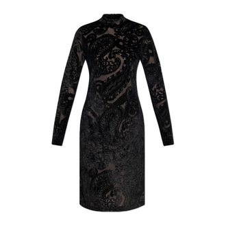 Etro Dames, Jurken, Zwart, Maat: 2XS Leer