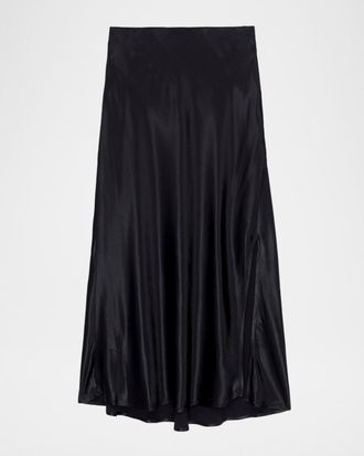 Rails Maya Satin Midi Skirt