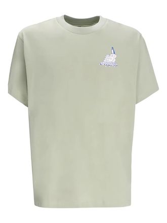 New Balance graphic-print T-shirt - men - Cotton - L - Neutrals