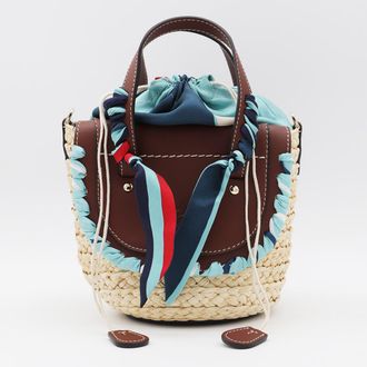 Cuba Lab Brown Leather Habanera Silk Satchels Bag