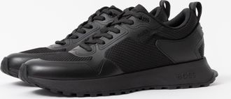 Boss Orange by Hugo Boss Unisex Jonah Trainers in Black - Size UK 10