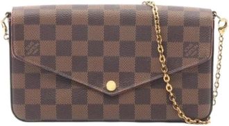 Louis Vuitton Pre-owned Cross Body Bags, female, Brown, Size: ONE SIZE Pre-owned Pochette Shoulder Bag