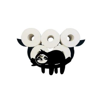 OEM 1 Estante De Almacenamiento/portapa&ntilde;uelos De Cocina Negro Con Dise&ntilde;o De Perezoso Creativo - Pa&ntilde;uelos No Incluidos - (desplegado: 352210 Cm) - Crezuo