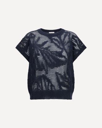 Brunello Cucinelli Dazzling Water Lillies T-shirt Female L