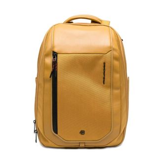 Piquadro Heren, Tassen, Geel, Maat: ONE Size Leer