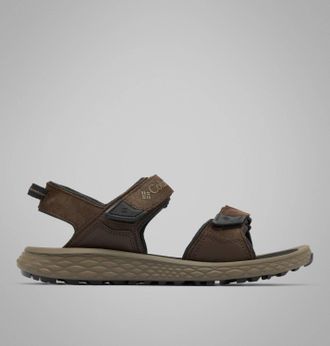 Columbia Mens Konos Hiker 2-Strap Sandal In Cordovan/black