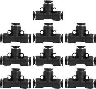 OEM 10 Racores Neum&aacute;ticos De Pvc De 10 Mm, Duraderos, Impermeables Y Resistentes A La Corrosi&oacute;n. Accesorios Para Compresores