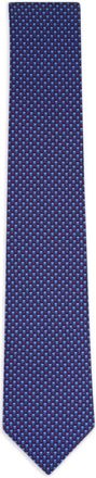 Ferragamo patterned tie - Blue