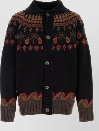 Alanui embroidered virgin wool cardigan