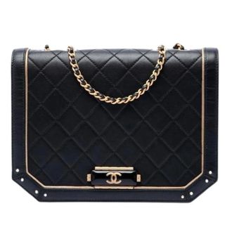 Chanel Pre-owned Flap Shoulder Bag - Dames - Pre-owned - Zwart - Maat: ONE Size Leer