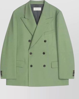 Dries Van Noten wool oversized double-breasted blazer