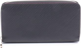 Louis Vuitton Black Hot Pink Noir Pink Leather Long Wallet (Bi-Fold) (Pre-Owned)