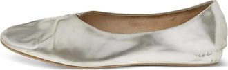 Stella McCartney metallic-effect ballerinas - women - Artificial Leather/Artificial Leather/Artificial Leather - 36 - Silver