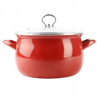 OEM Olla Esmaltada Roja Helena 6.5l Gas Inducci&oacute;n Tradicional