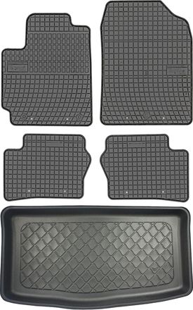 OEM Juego De Alfombrillas De Goma Para Coche Y Maletero Para Kia Picanto Iii Hatchback A Partir De Abril De 2017