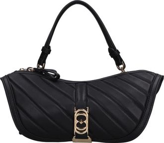 La Carrie Plumar Double Eye Leren Tas - Dames - Handtassen - Zwart - ONE Size - Leer - Tassen