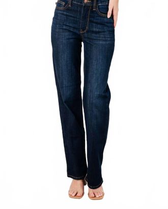 Judy Blue High Rise Classic Straight Jean In Dark Wash
