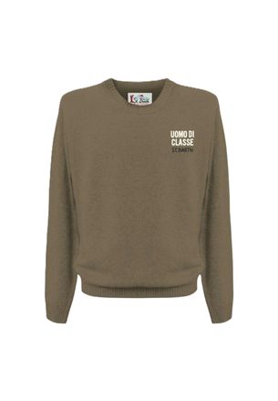 MC2 Saint Barth Olive Brown Crewneck Sweater