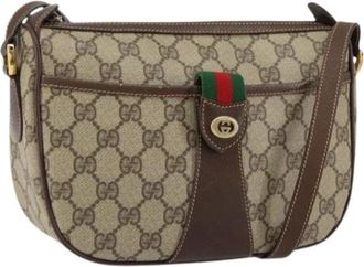 Gucci Pre-owned Cross Body Bags, female, Beige, Size: ONE SIZE Pre-owned Plastic Cross Body Bag