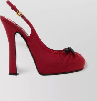 Dolce & Gabbana satin slingback pumps