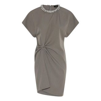 Bruuns Bazaar SyagrusBBAriala Dress - Dames - Jurken - Grijs - Maat: L Leer