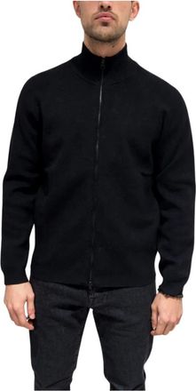 C.P. Company Lambswool Cardigan - Heren - Vesten - Zwart - XL - Wol - Truien & Vesten