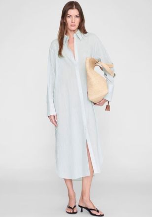 Anine Bing Noemi Dress in Green And White at Nordstrom, Size X-Small