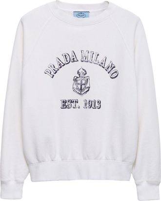 Prada Sweater met ronde hals - Wit
