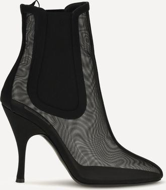 Alaia Mesh Chelsea Ankle Boots Female 39